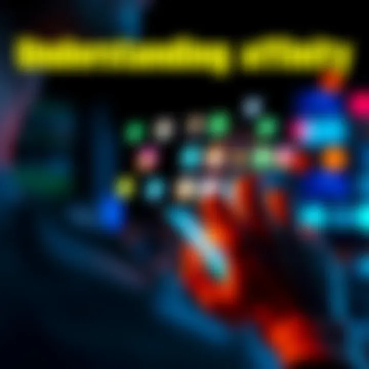 Understanding Affinity in Apps A person interacting with a smartphone screen displaying various application icons, illustrating the concept of affinity in technology.