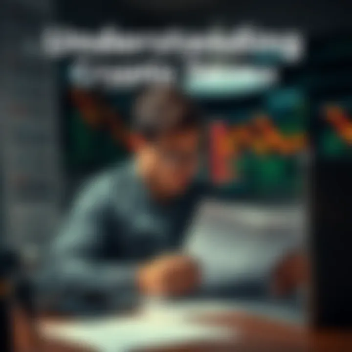 A person reading a paper with complex terms and definitions at a desk, looking thoughtful