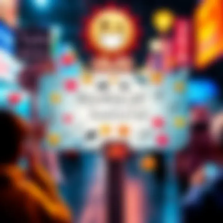 A vibrant social media post featuring the term Bomboclat surrounded by cultural symbols and emojis.