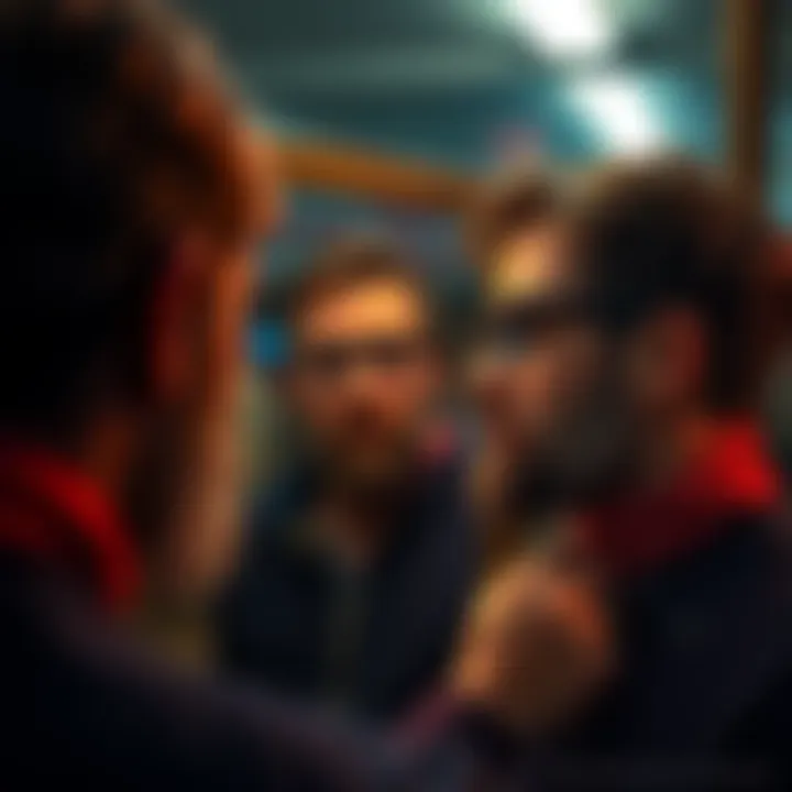 A thoughtful person looking at a reflection in a mirror, symbolizing self-awareness and perception.