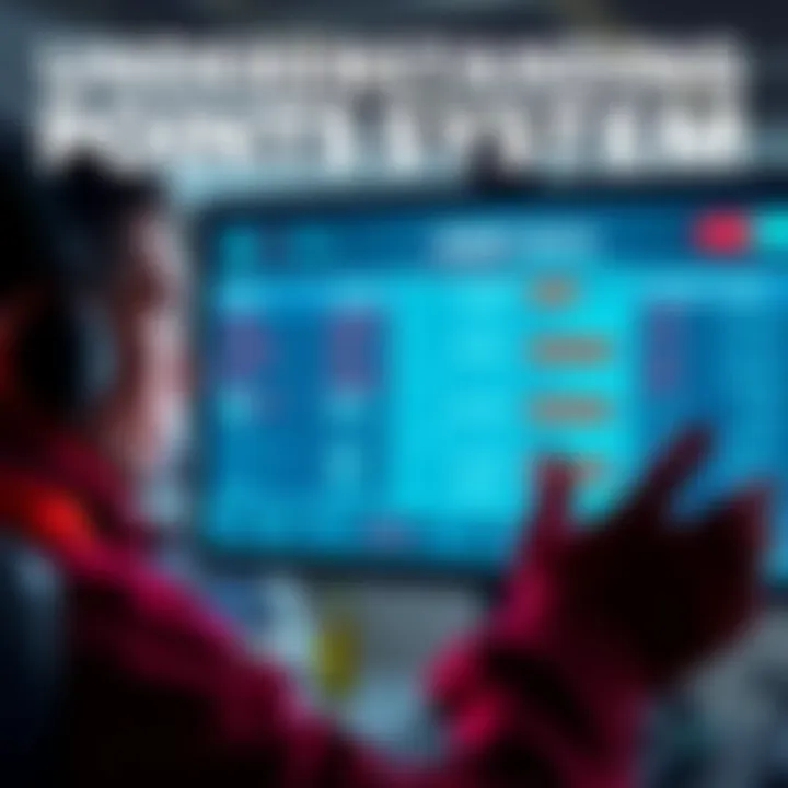 A player looks puzzled while observing game data on a screen showing points and damage statistics