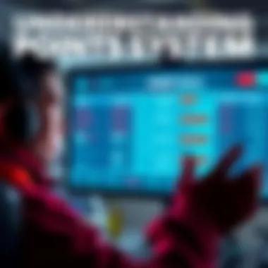 Understanding Points System A player looks puzzled while observing game data on a screen showing points and damage statistics