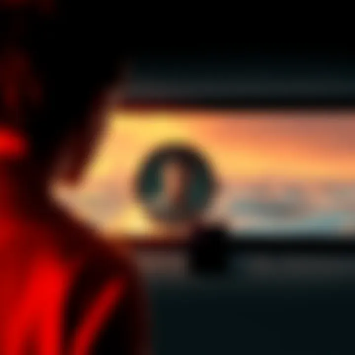 A person looking at a reflection in a mirror, symbolizing the idea of absolute reality and perception.