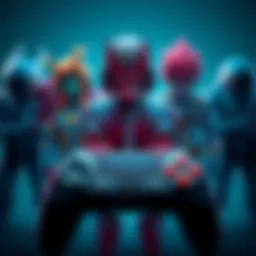 A group of unique gaming characters standing together, looking underwhelmed with a gaming controller in the foreground signaling missed opportunities.