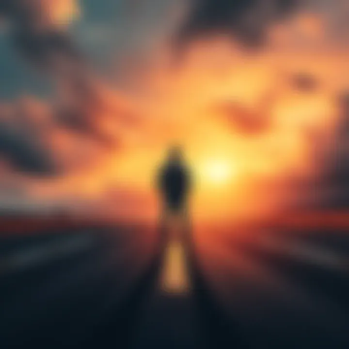 A person standing at a crossroads, contemplating different paths ahead, symbolizing life choices and surprises.