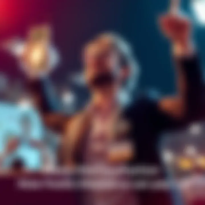 A person celebrating a surprising win after making a risky decision at work.