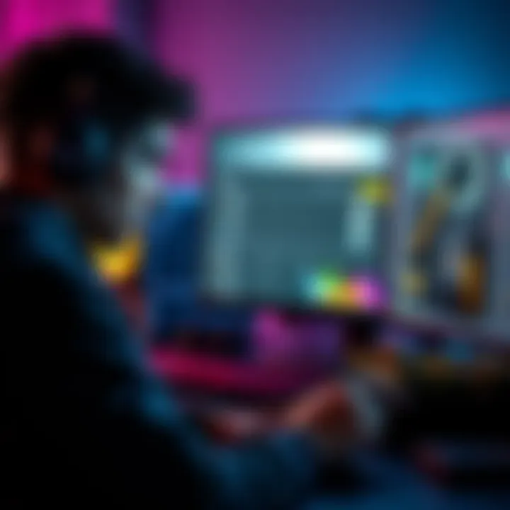 A gamer looks frustrated while trying to remove problematic mods from a game on their computer, showing a screen with mod settings and a toolbox nearby.