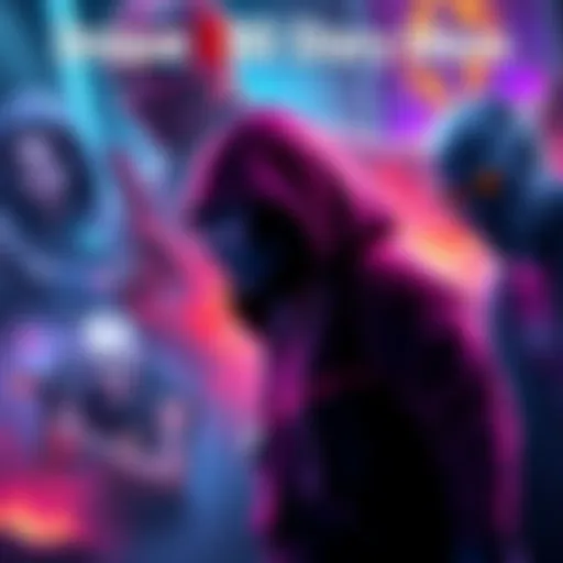 Colorful artwork representing different Dead by Daylight story ideas with game elements and characters