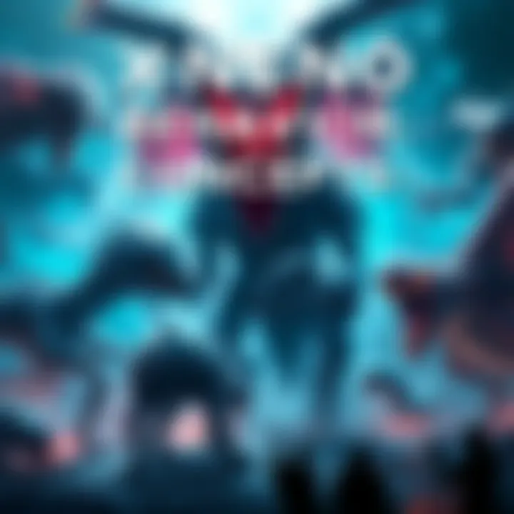 Unique Xeno Behavior Concepts Various Xeno creatures displaying suggested behaviors for the game sequel, showcasing different interactions and environments.