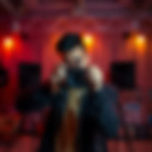 A person striking a fun and creative pose in front of a camera, showcasing their personality and playfulness.