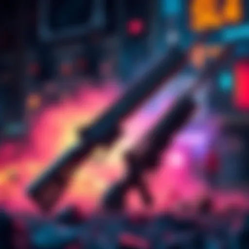 Unique Slag Weapons A collection of unconventional slag weapons including a Pitchfork and a Dahl sniper rifle, set against a colorful gaming background.