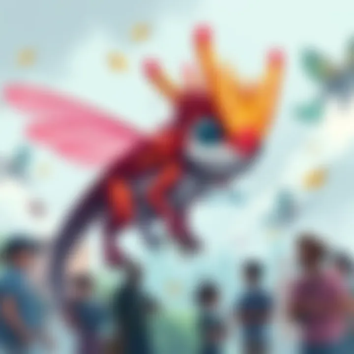 A detailed illustration of a rare sprite, showcasing its vibrant colors and distinct features, surrounded by curious enthusiasts discussing its rarity.