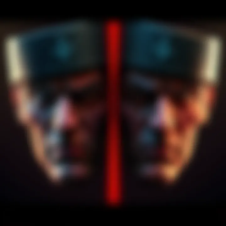 Unique SS Face Designs Two distinct designs of SS faces created by an artist, showing different expressions and styles.