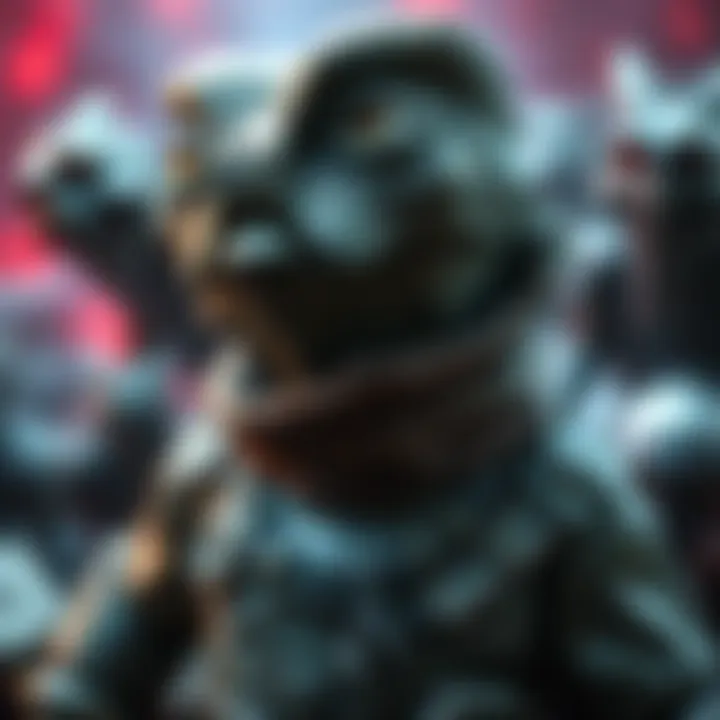 Unique Stone Character A distinctive Stone character stands out with its unique features, appealing to collectors and enthusiasts.