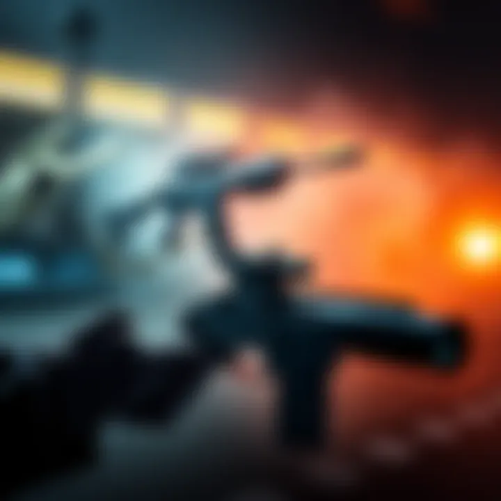 Showcasing diverse weapon mods and upgrades