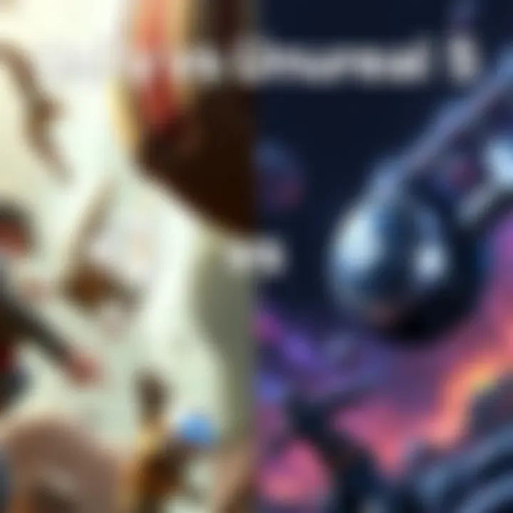 Comparison of gameplay performance between Unity and Unreal Engine 5 in 2.5D games, showcasing smooth graphics and action from popular titles.