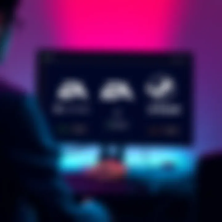 A person using a computer screen showing EA and Steam logos, highlighting the unlinking process.