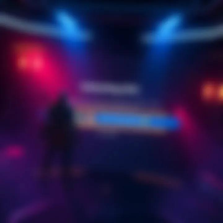 A player character stands at a game menu screen, highlighting the option for story expansions after completing a quest.