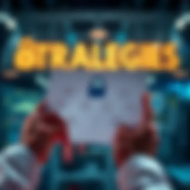 Unlocking Strategies A person analyzing a flowchart with strategies for success in their hands, focusing on overcoming challenges related to arche triggers.