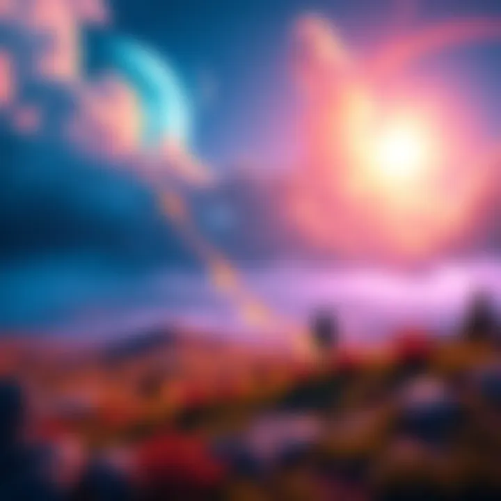 A stunning landscape showcasing the game's unique visual artistry with vibrant colors and intricate details.