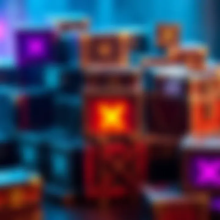 A collection of unopened crates from the game Seasons 8-10, highlighting their potential to award XP or items when opened.