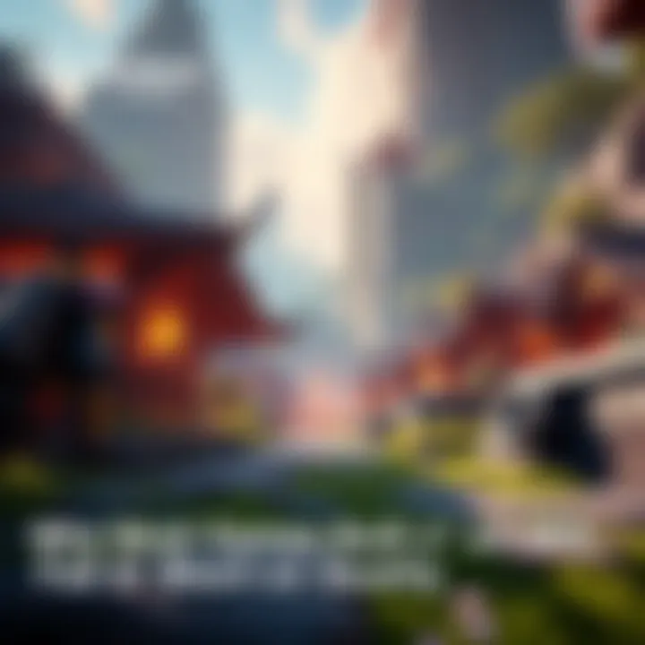 A vibrant game environment showcasing high-quality graphics and complex characters in a virtual world built on Unreal Engine 5.