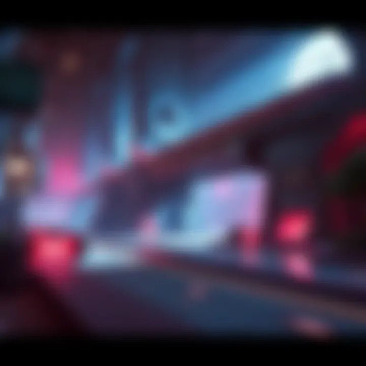 Futuristic Unreal Tournament 2004 Map A stunning visualization of the Unreal Tournament 2004 map featuring an emerging bridge in a futuristic setting.