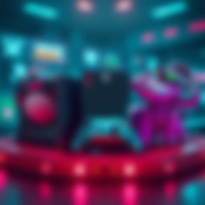 A selection of unrolled Xbox items including falcor, kronen, kunai, vastilok, sun and moon, and stug for sale at 10 each, displayed on a digital platform.