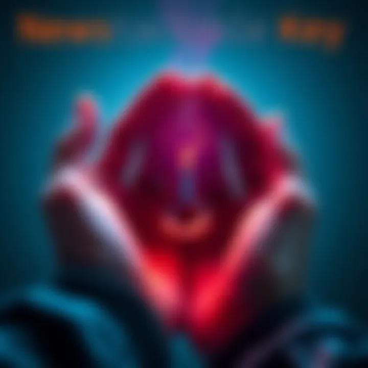 A person holding a shiny unstackable key with a light glow around it, symbolizing exclusivity and the concept of game items.