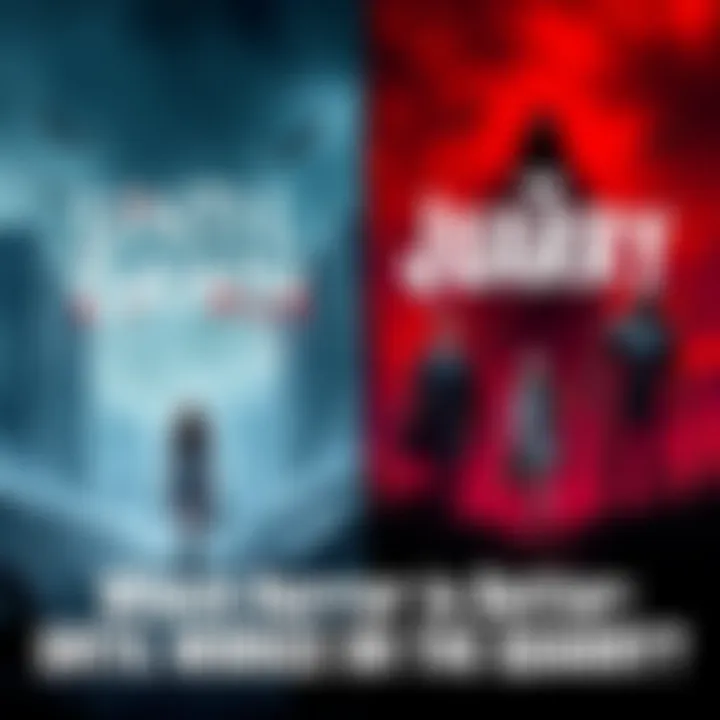 Comparison of Until Dawn and The Quarry game covers, showcasing their unique horror themes and characters