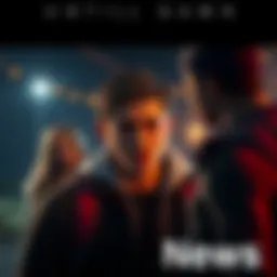 Screenshot showing Chris making a choice between Ashley and Josh with a tense atmosphere