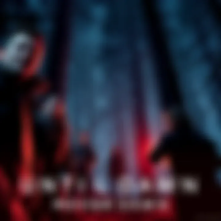 Until Dawn Movie Scene A tense moment from the Until Dawn movie with characters reacting to a shocking scare in a dark forest.