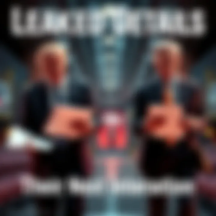 Upcoming Interaction Details Key figures preparing for their upcoming meeting with documents and notes in hand.