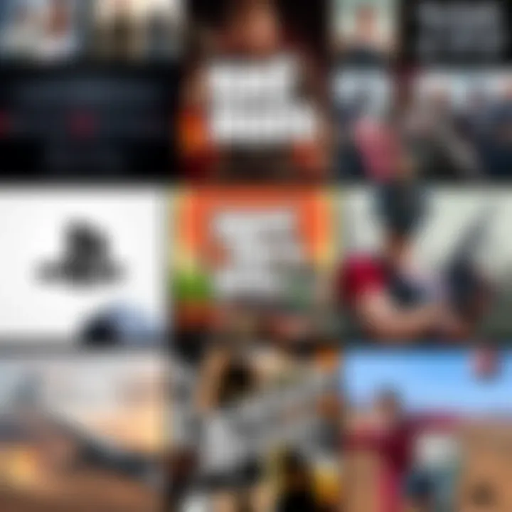 Collage of logos and artwork from upcoming PS5 games like Resident Evil Requiem, GTA 6, and Crimson Desert