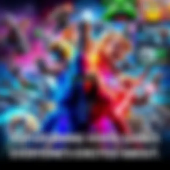 A colorful collage showcasing characters and scenes from various highly anticipated video games, highlighting the excitement of the gaming community.