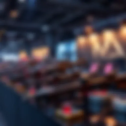 Upcoming Weapons Showcase A display of various new weapons at an event, highlighting the latest advancements in arms technology.