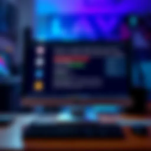 A computer screen displaying leaked details about an upcoming software update with icons and text highlights.