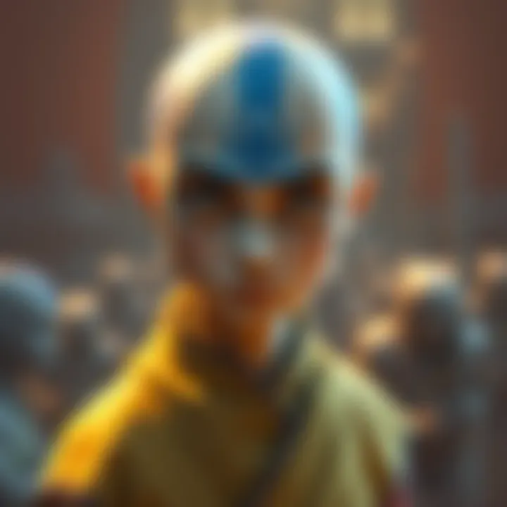 A fresh look at the Aang character from Avatar, showcasing improved features and details.