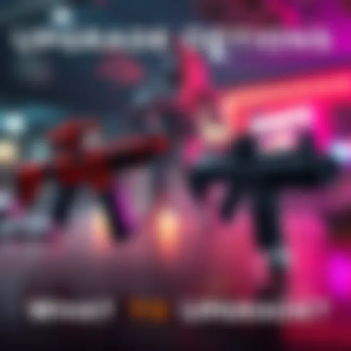 A comparison of the Red9 and Blacktail weapons in a gaming setting with El Gigante in the background