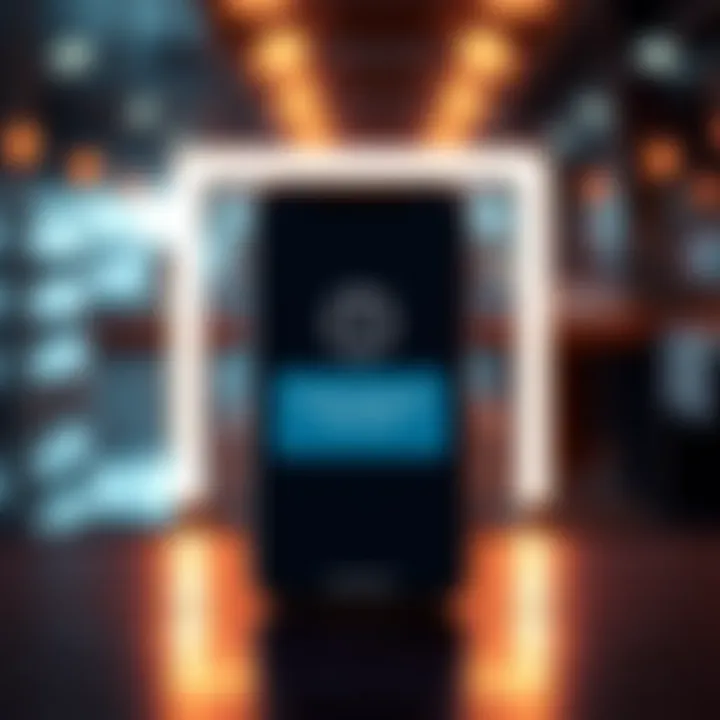 A phone screen displaying an urgent message alert with a notification icon