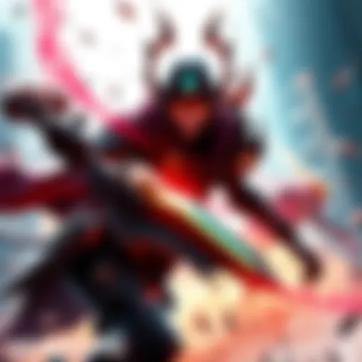 Uriel in Action A powerful character named Uriel in Warframe, showcasing dynamic combat in a challenging mission setting.