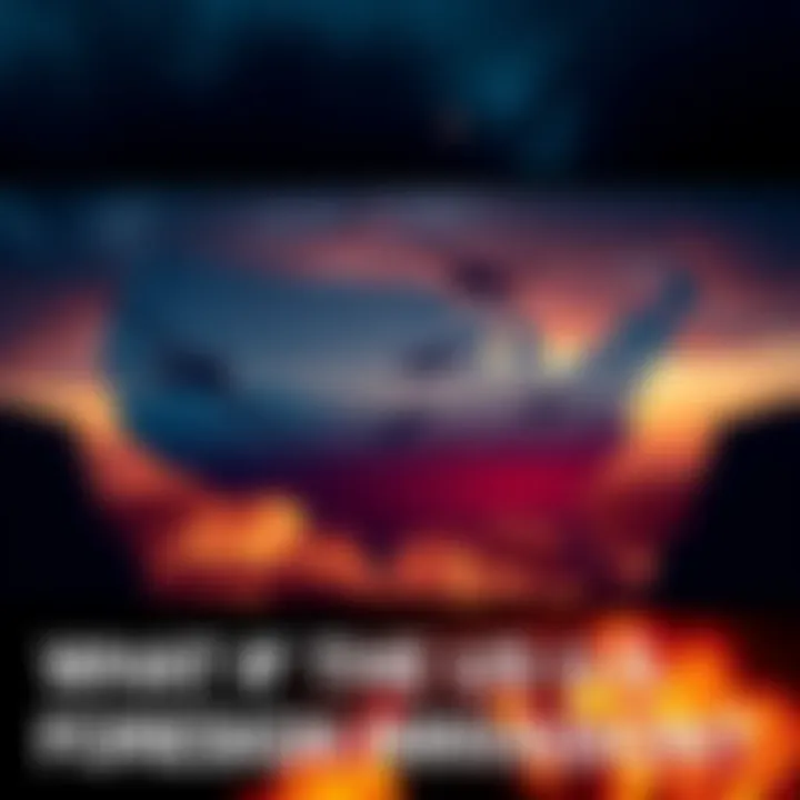 A map of the United States with military silhouettes indicating a foreign invasion.