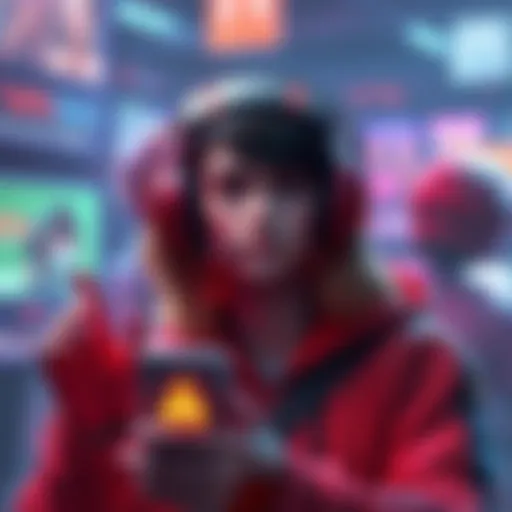 A user expressing the need for quick updates and solutions to cheating issues in a digital platform, with visuals of new skins and an alert icon.