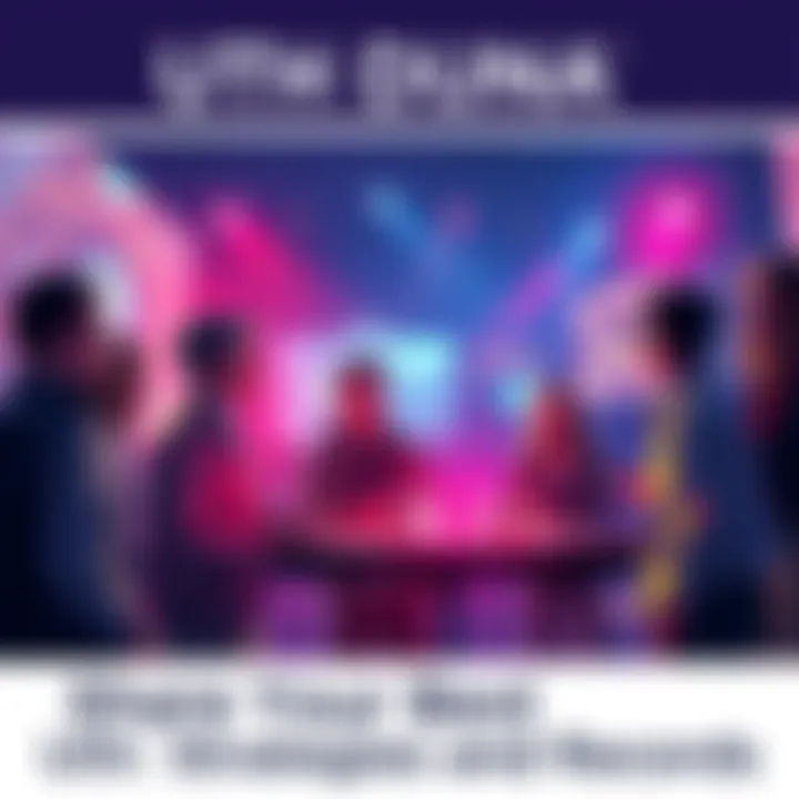 People discussing their Uth Duna records and strategies in a lively conversation