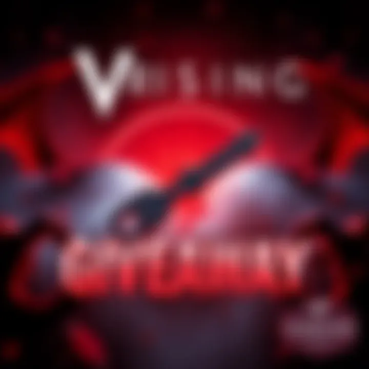 Promotional poster for V Rising game giveaway featuring a Steam key and a vampire theme