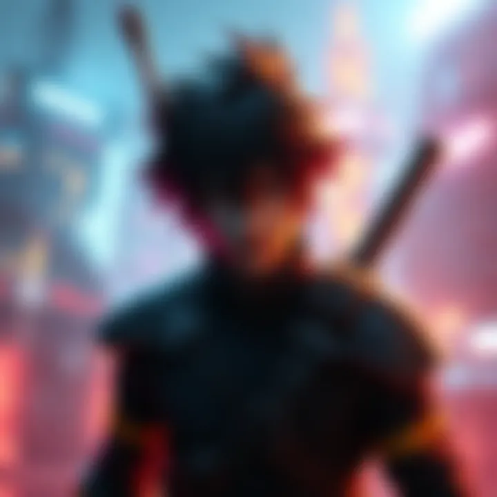 The character V is shown in an engaging cutscene, surrounded by vibrant visuals that enhance the gaming experience