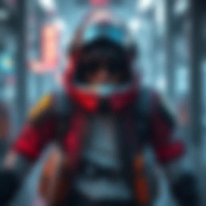 A character in Cyberpunk dressed in protective and stealthy gear, showcasing various clothing styles for different scenarios.