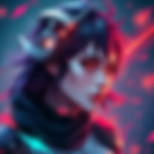 A colorful fanart illustration of the character V, displaying creativity and artistic skill.