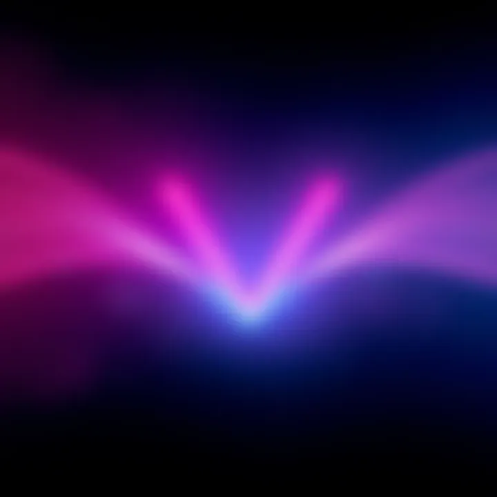 A visual showing the V shape formed by two lines converging at the bottom, symbolizing uniqueness and individuality.