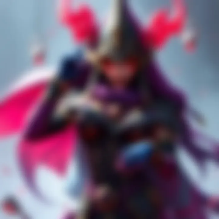 Artistic depiction of the Vaal Hazak lady showcasing unique design elements inspired by gaming lore.